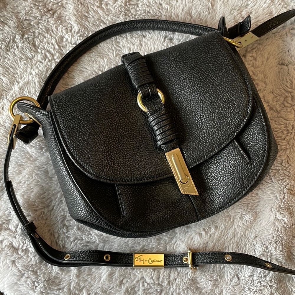Foley + Corinna Vegan Leather, Victoria Saddle Bag - near perfect condition